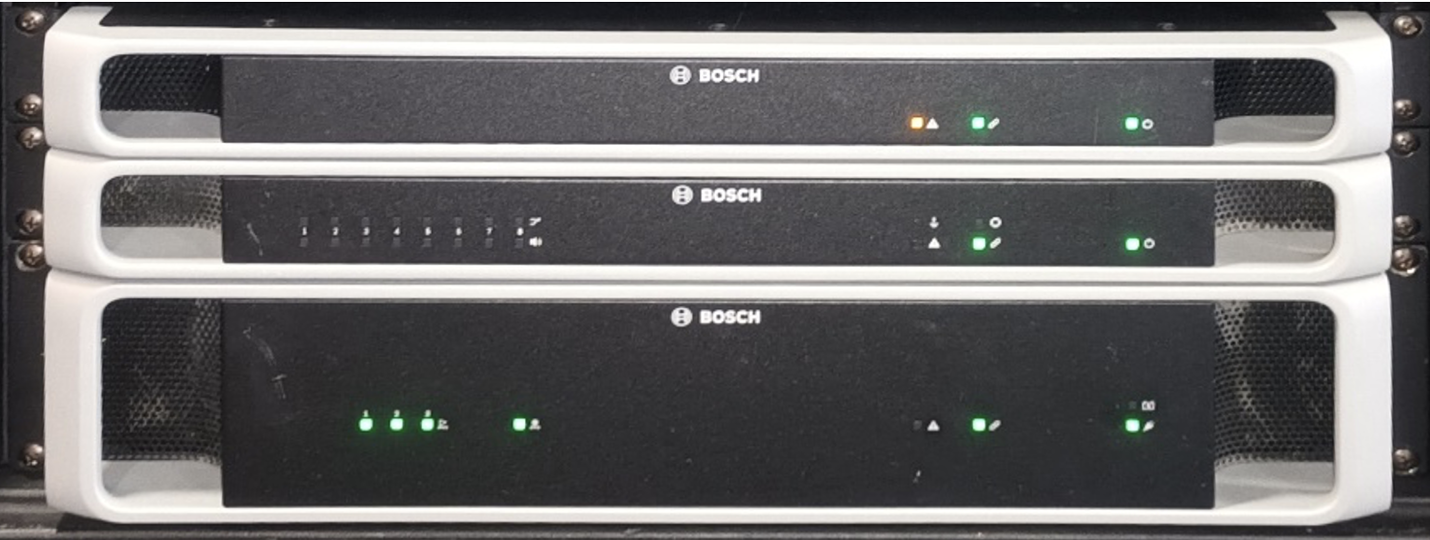 Bosch PRAESENSA PAVA System in a Rack